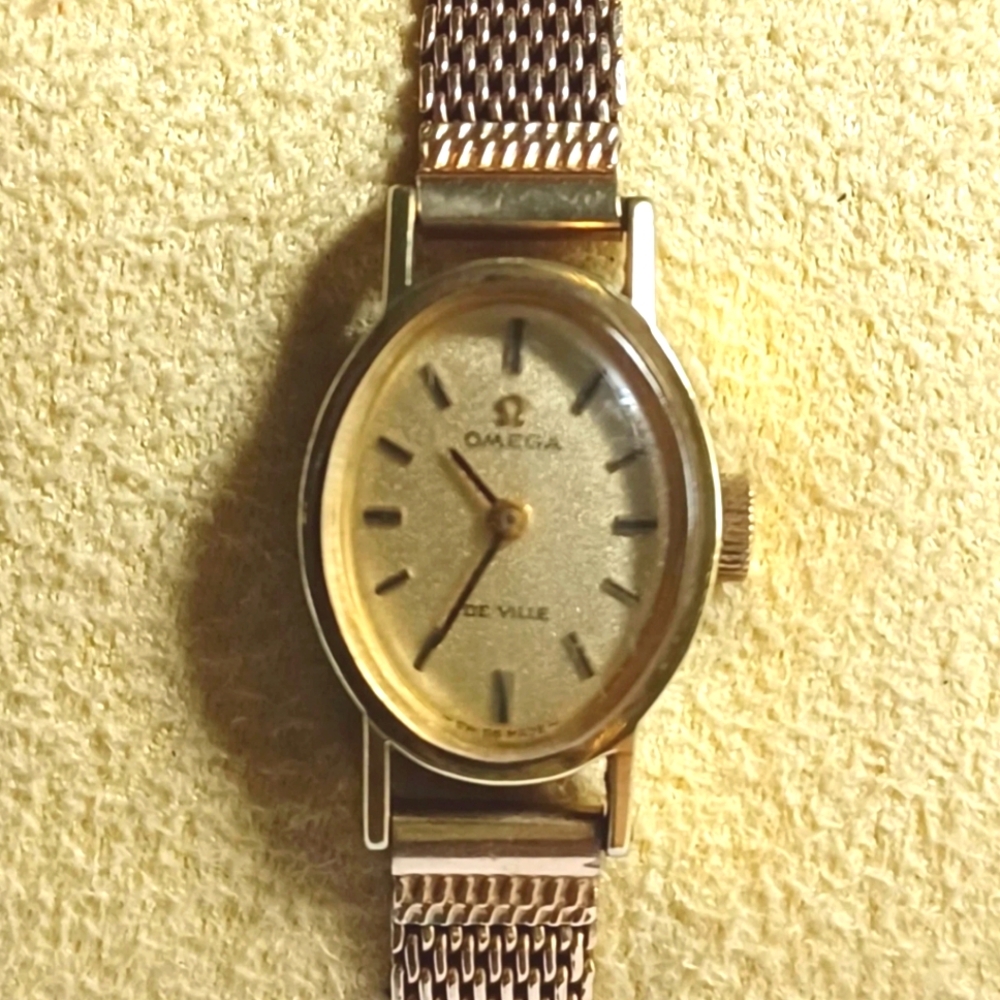 Omega De Ville Gold Duchess 1/20 10k GF Ladies Watch MD 115289